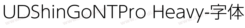 UDShinGoNTPro Heavy字体转换